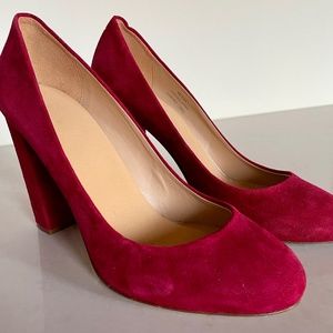 J Crew block heel pumps